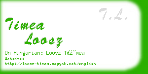 timea loosz business card